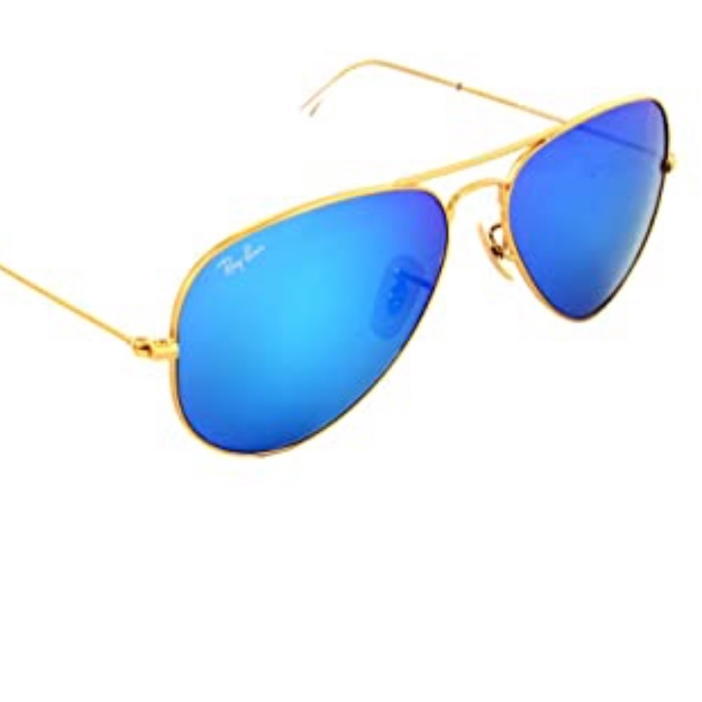 Ray Ban Aviators Blue Reflective